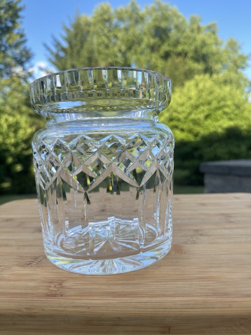 Waterford Lismore Crystal Biscuit Barrel - No Lid